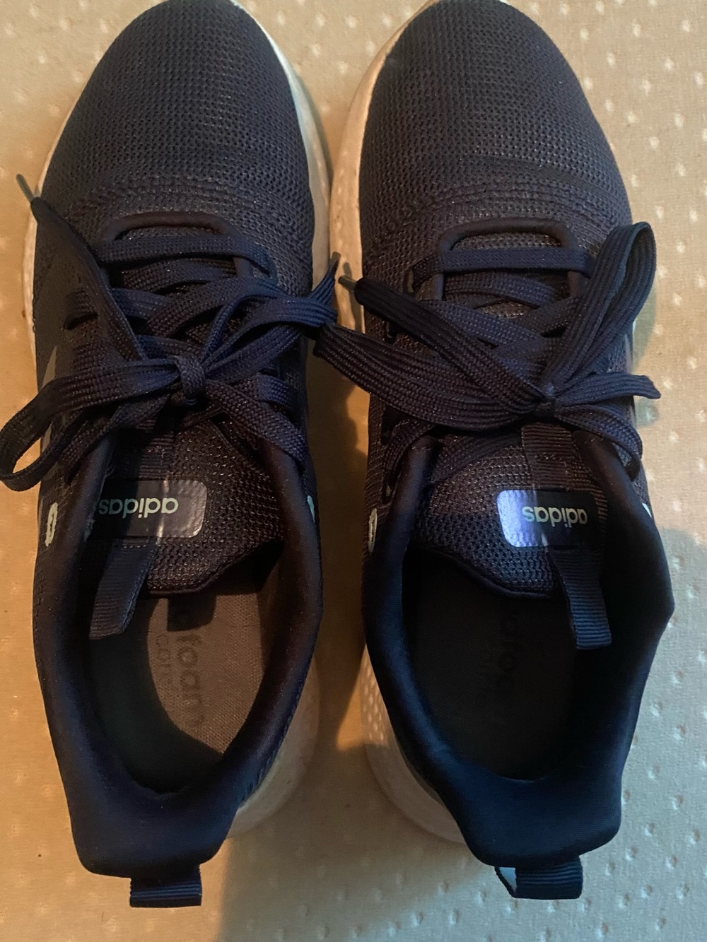 adidas woman Navy Blue Mesh Lace-Up Sneakers